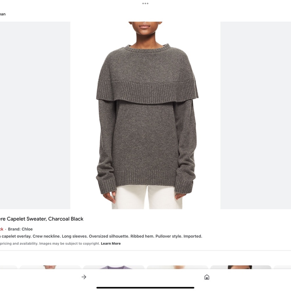 Chloe cashmere sweater